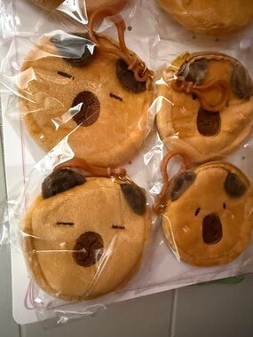 Mini Plush Bear Face Coin Purse - Brown